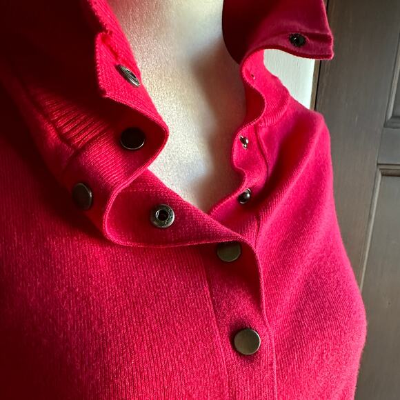 DAILY PRACTICE by Anthropologie | Knit Polo Dress in Dark Pink | Size Small - Picture 3 of 6